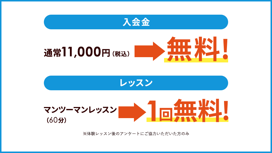 入会金 レッスン